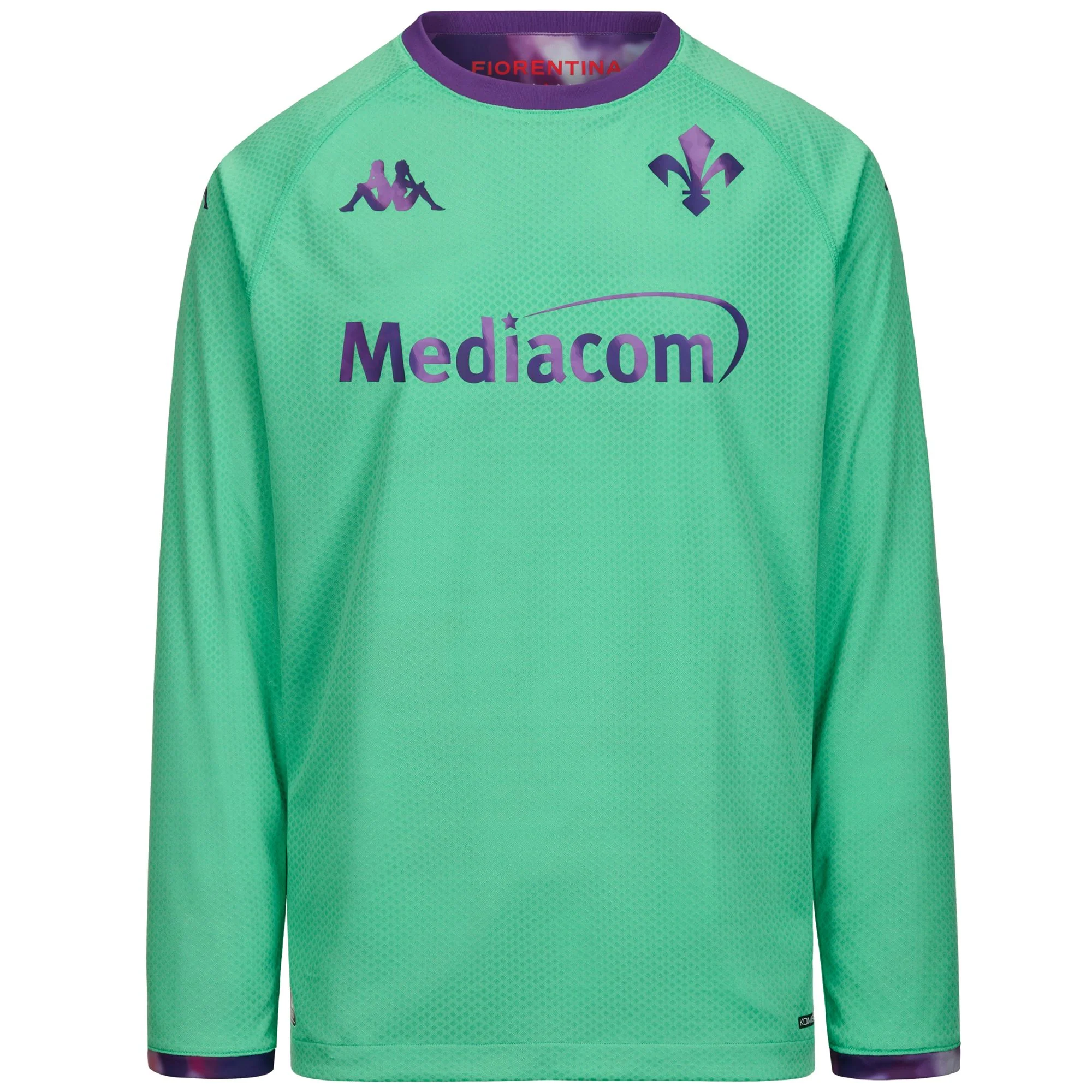 KOMBAT 2026 GK FIORENTINA - Active Jerseys - Shirt - Man - GREEN IRISH-VIOLET INDIGO