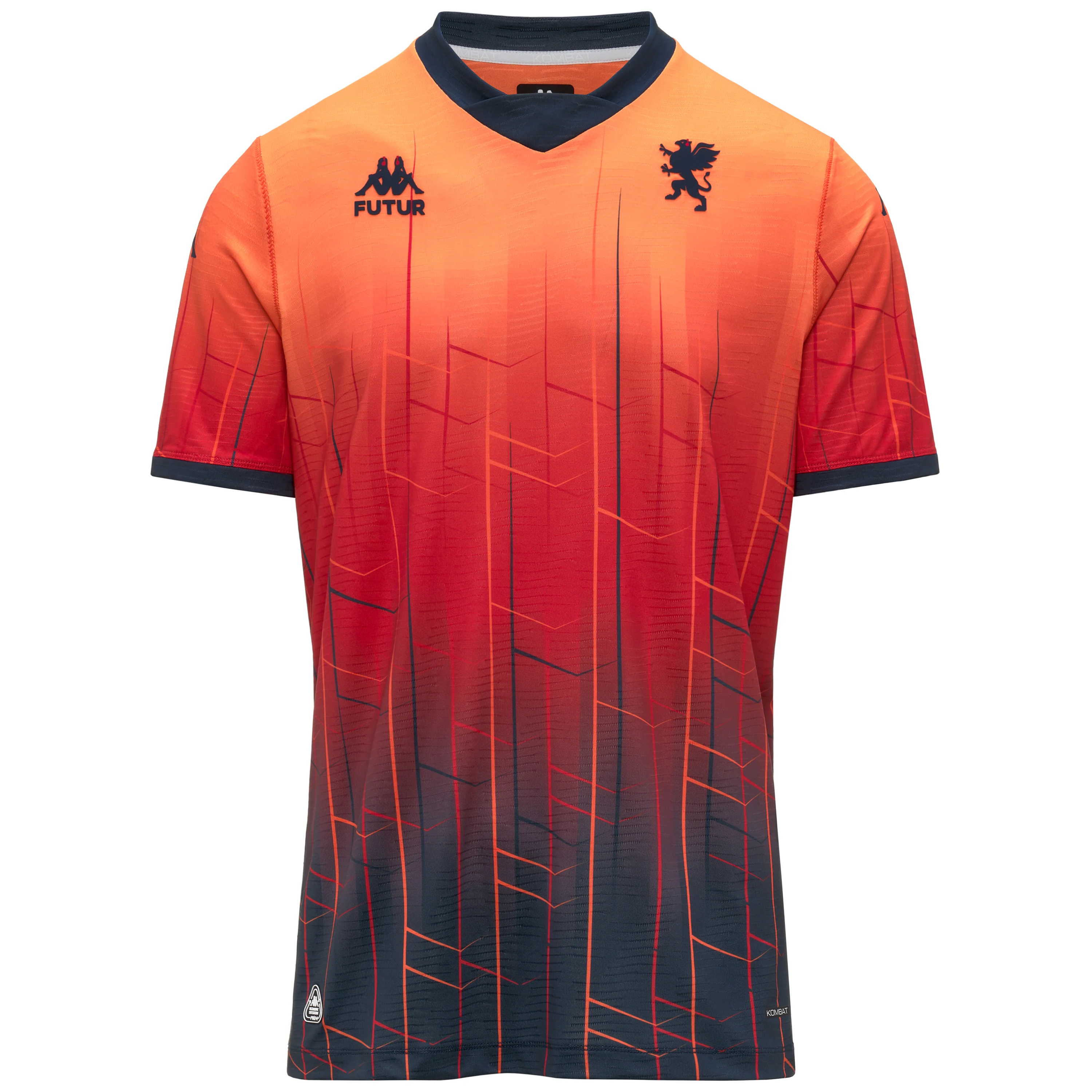 KOMBAT  PRO 2026 FOURTH GENOA - Active Jerseys - Shirt - Man - Red Orangeade-Blue Dk