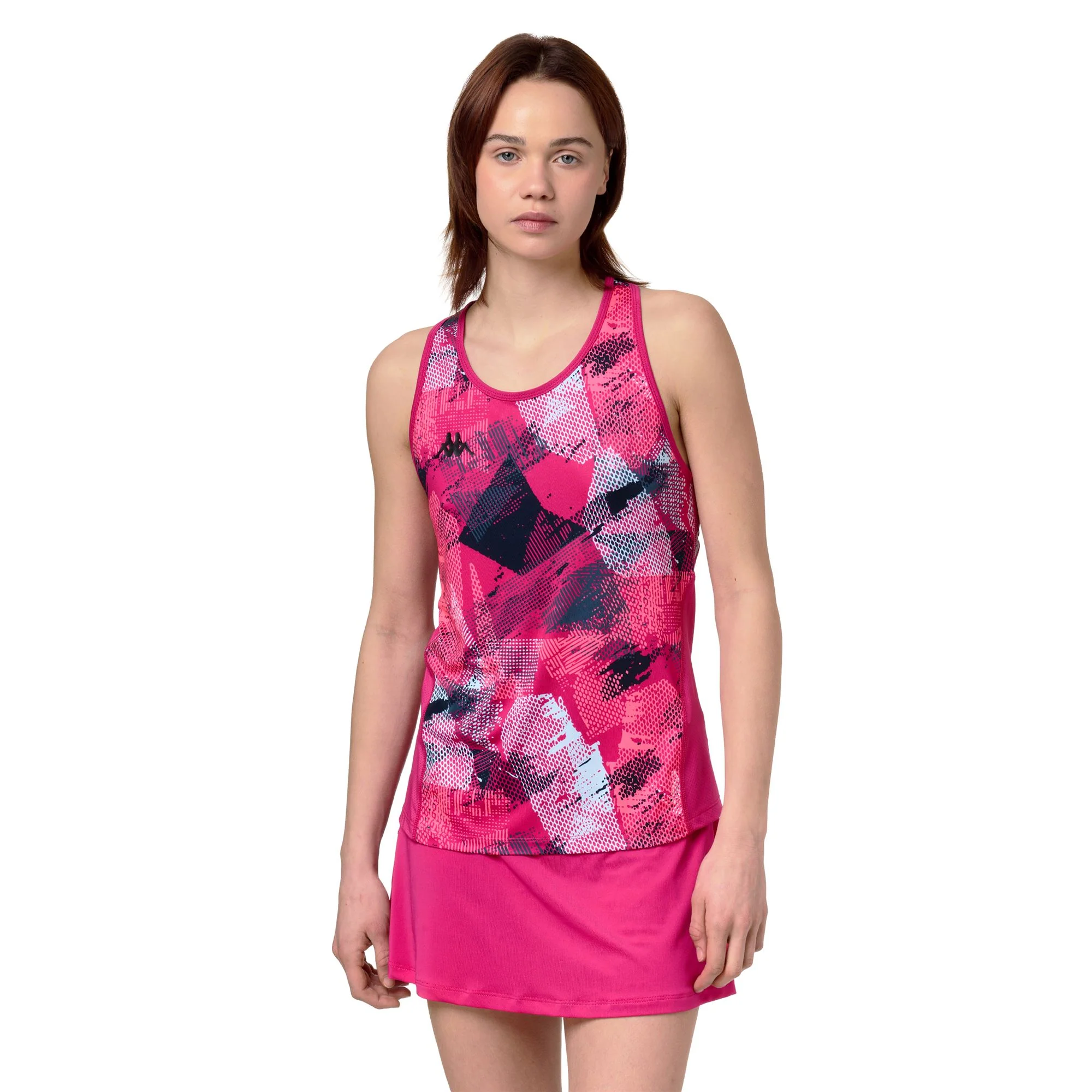 IDFAX - Active Jerseys - Tank - Woman - Fuchsia-Azure-Blue Deep-Blue Deep-Neon Pink