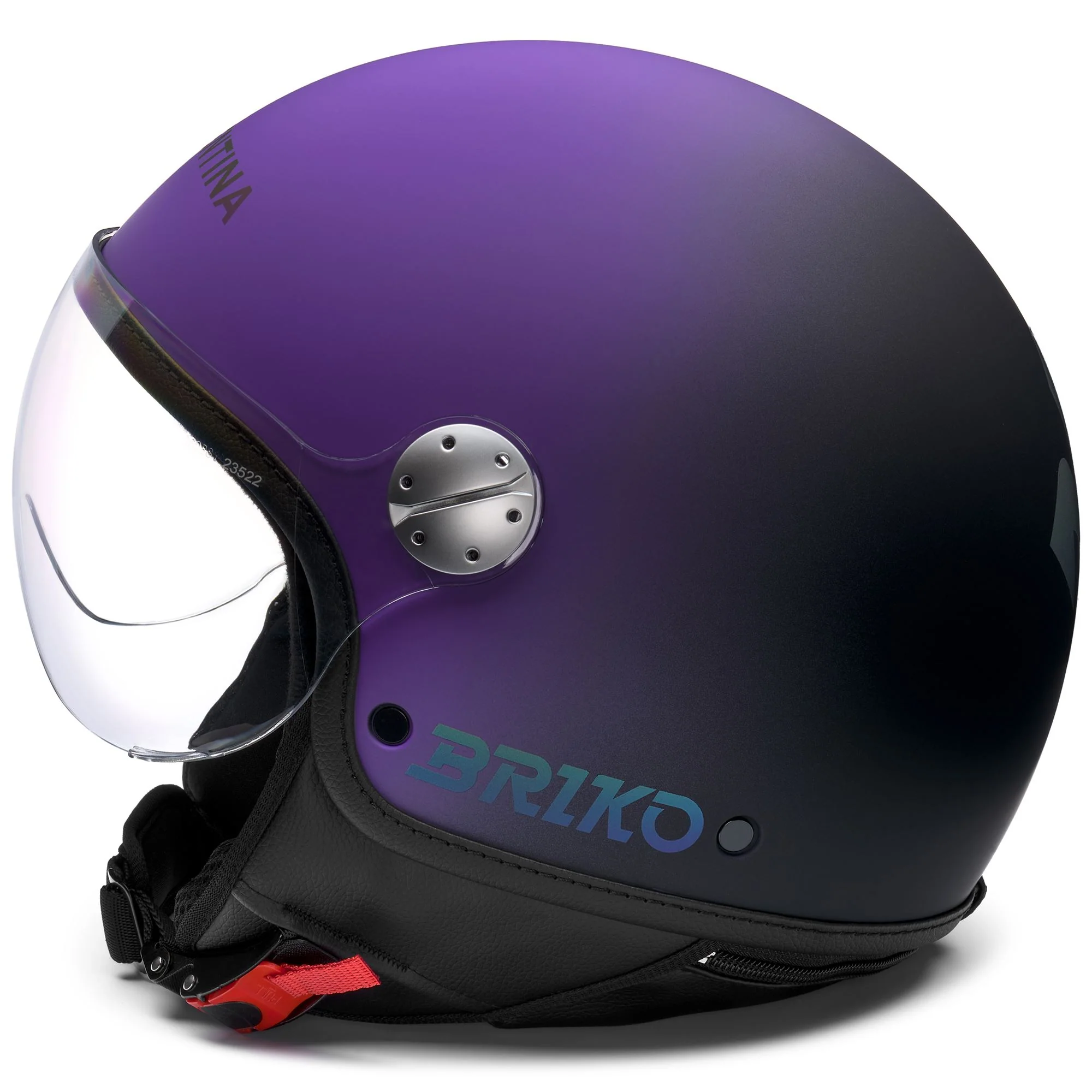 CASCO FIORENTINA - Helmets - Helmet Visor - Unisex - Matt Black-Violet Daisy Bush-Holographic - Image 2