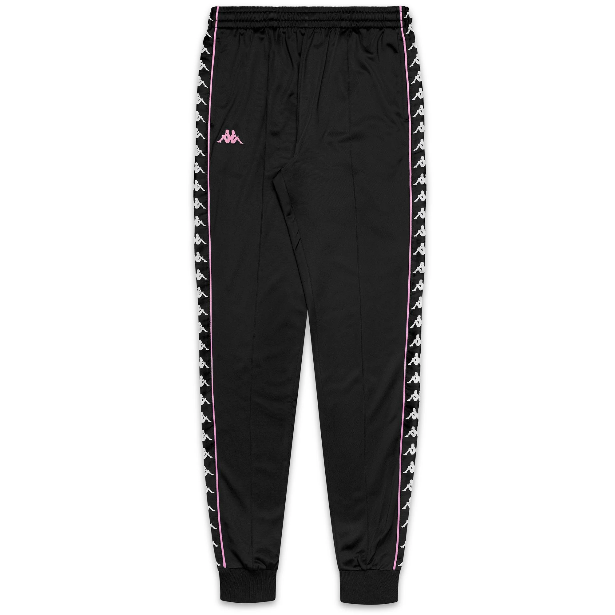222 BANDA    RASTORIA SLIM - Pants - Sport Trousers - Man - Black-Pink Prism-White