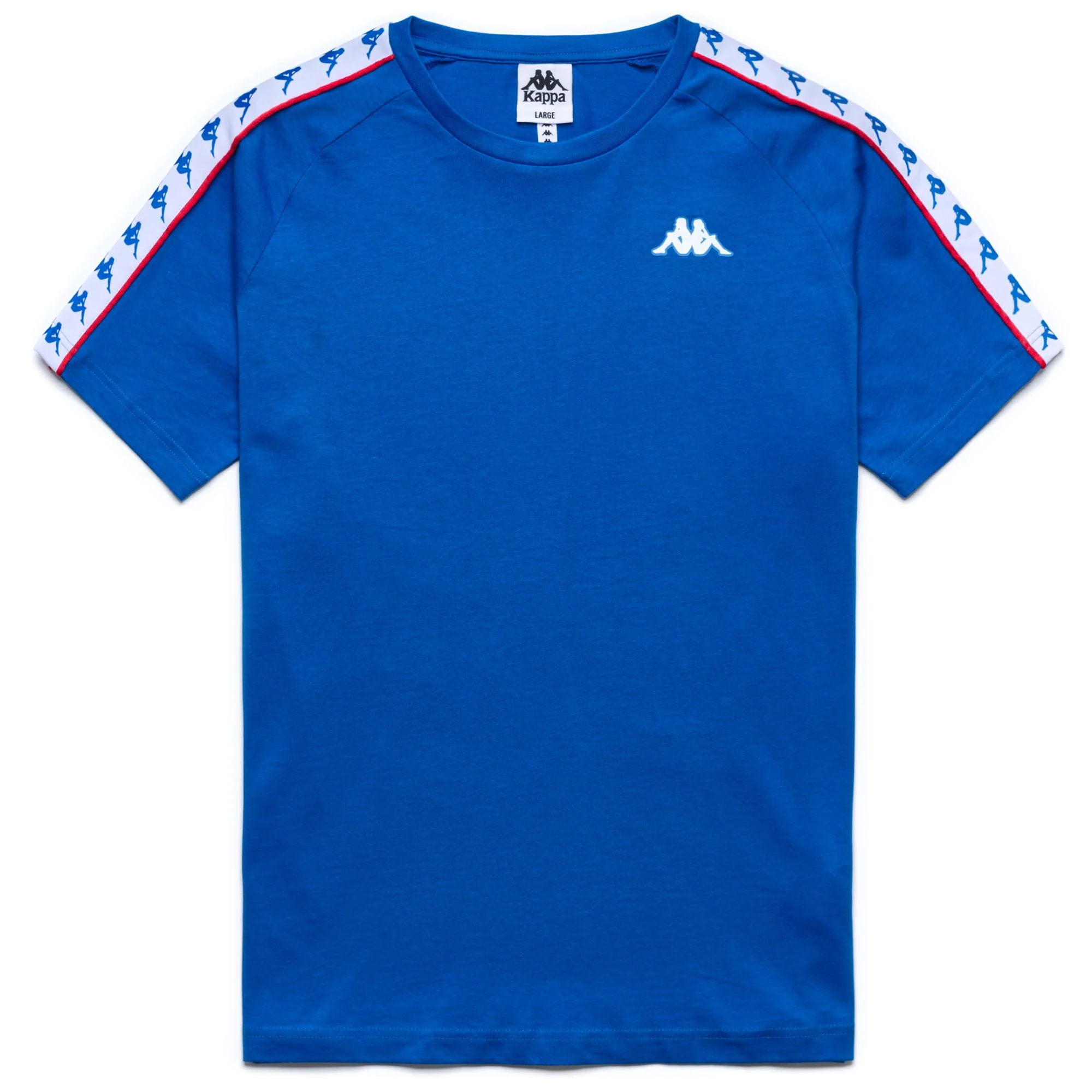222 BANDA COEN SLIM - T-Shirts & Top - T-Shirt - Man - Blue France-Red Md Coral-White